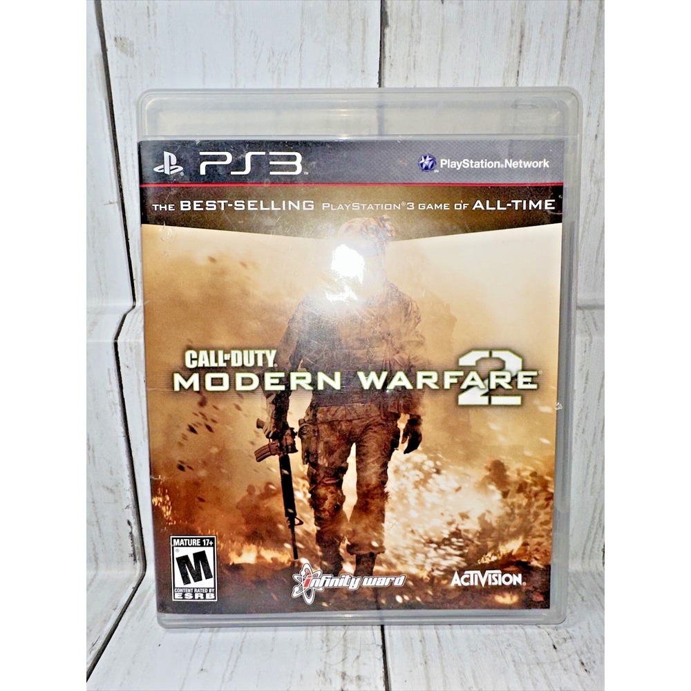 PLAYSTATION 3 PS3 CALL OF DUTY MODERN WARFARE 2 VIDEO GAME DISC / CASE / ARTWORK